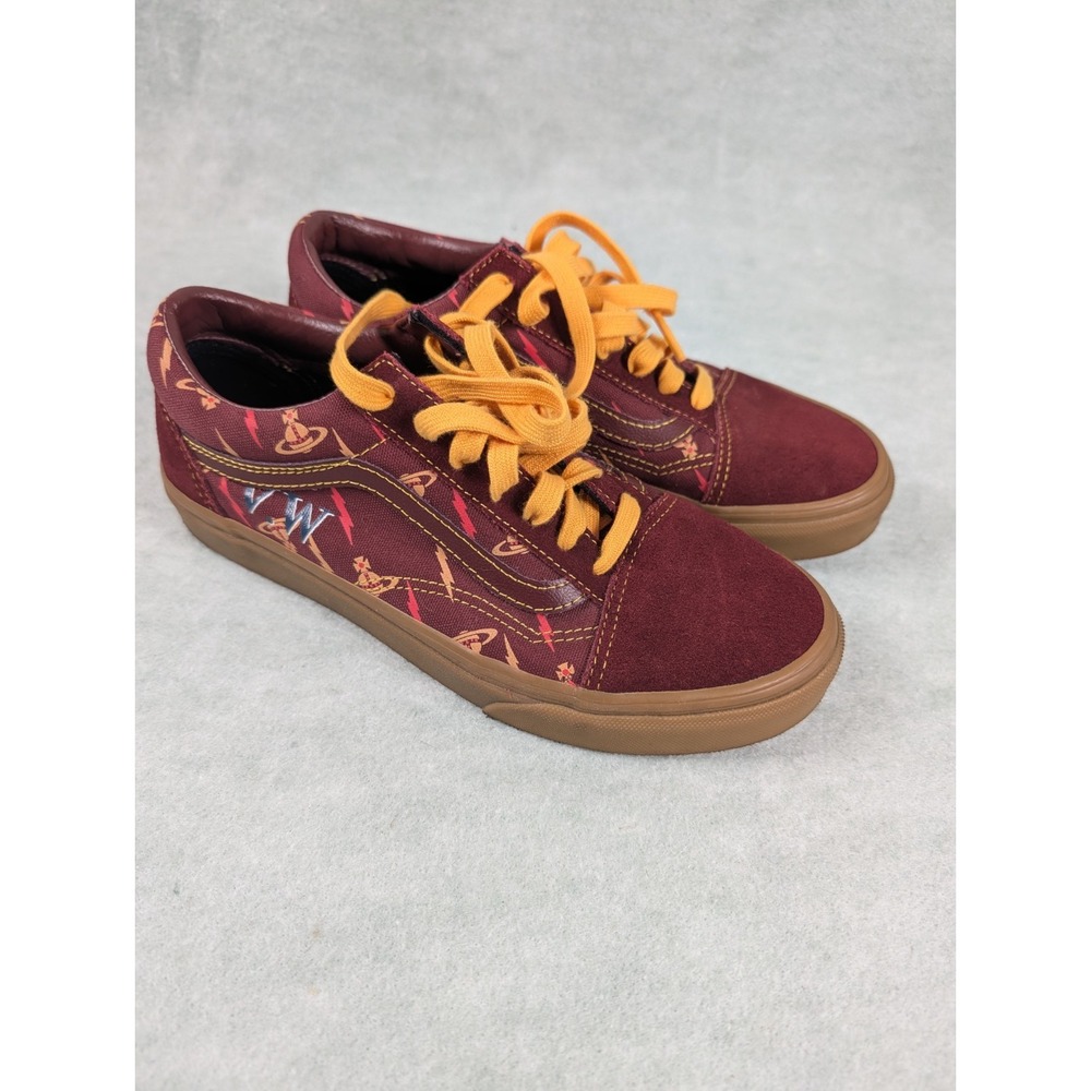 Vans  x Vivienne Westwood Anglomania Burgundy Shoes Low Mens Size 6, Women 7.5